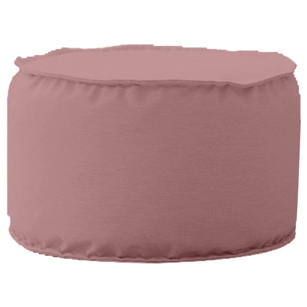 In House - Linen Round Bean Bag Microfiber filler - 60 x 40 cm - Pink