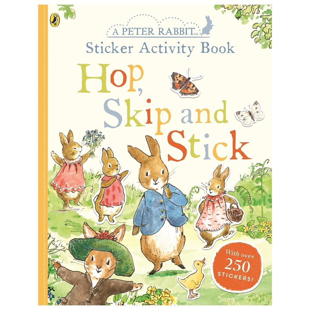 Peter Rabbit Hop, Skip, Stick Sticker Activity