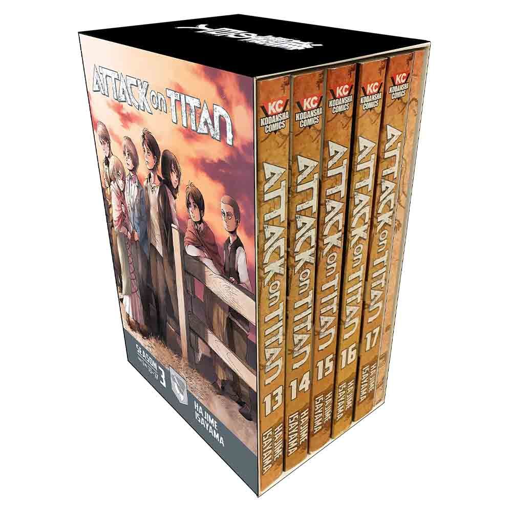 Attack On Titan Season 3 Part 1 Manga Box Set of 5 Books