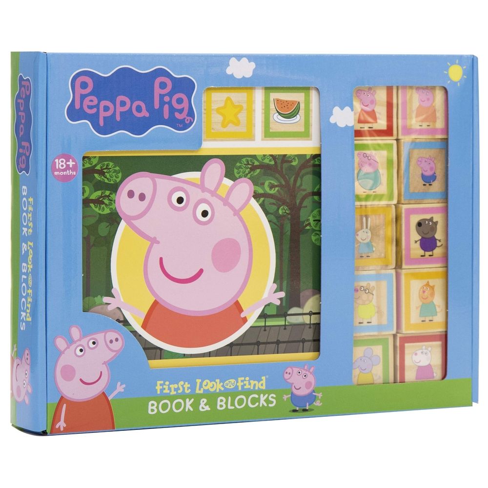 Peppa Pig: First Look And Find Book And Blocks