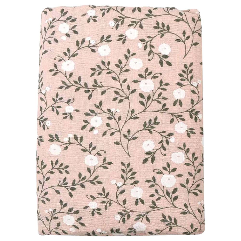 A little Lovely Company - Muslin Cloth Blossom XL - Dusty Pink