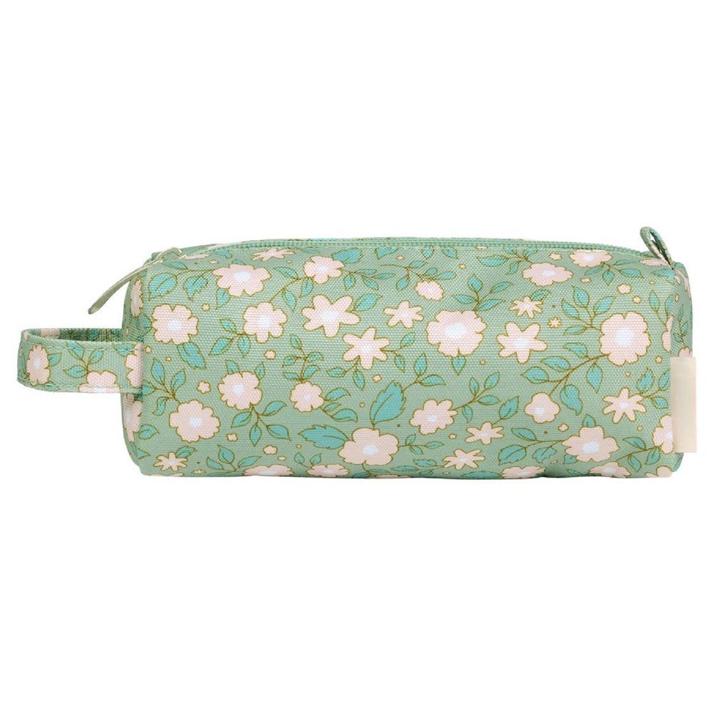 A little Lovely Company - Blossoms Pencil Case - Sage