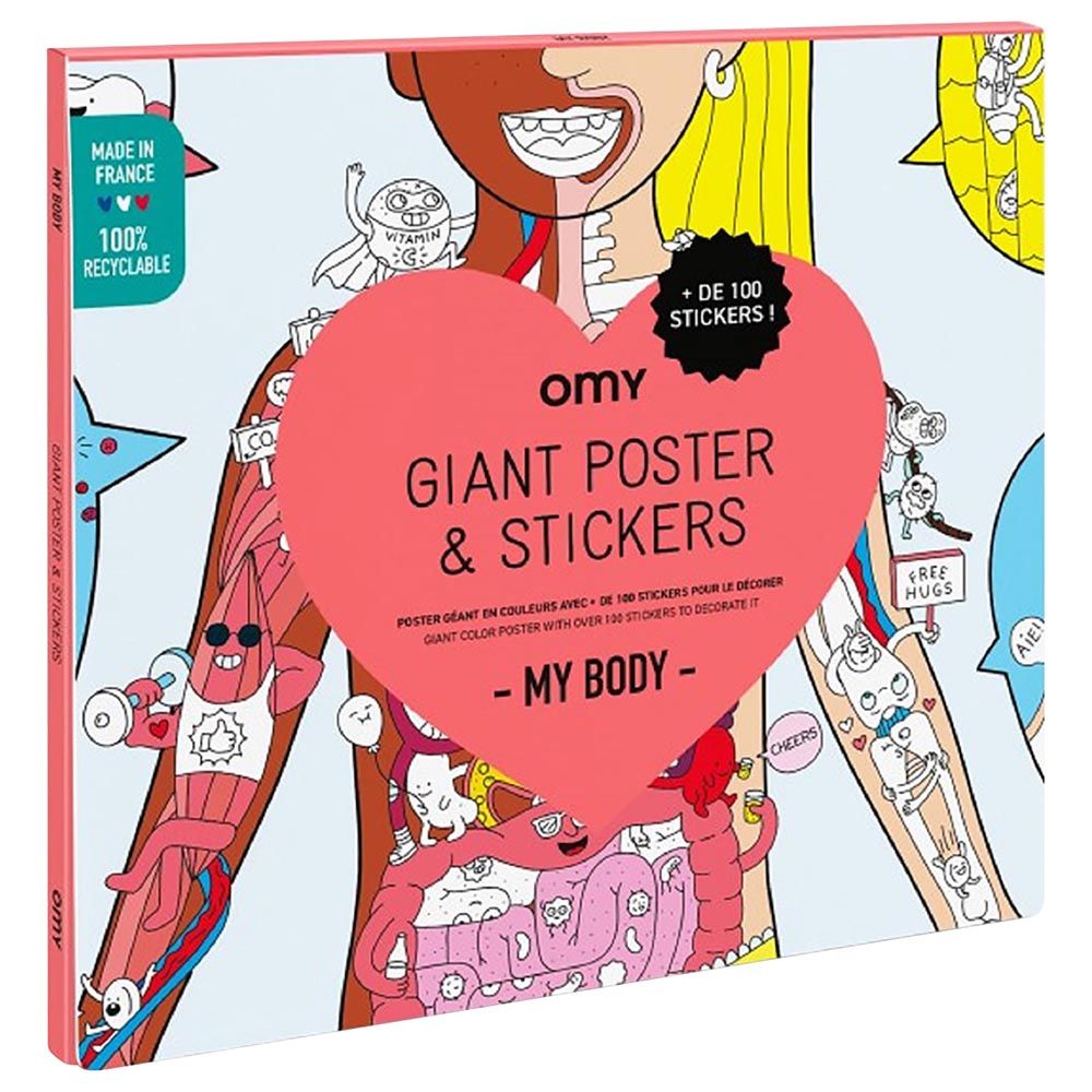 Omy - Large Poster - My Body w/ Stickers