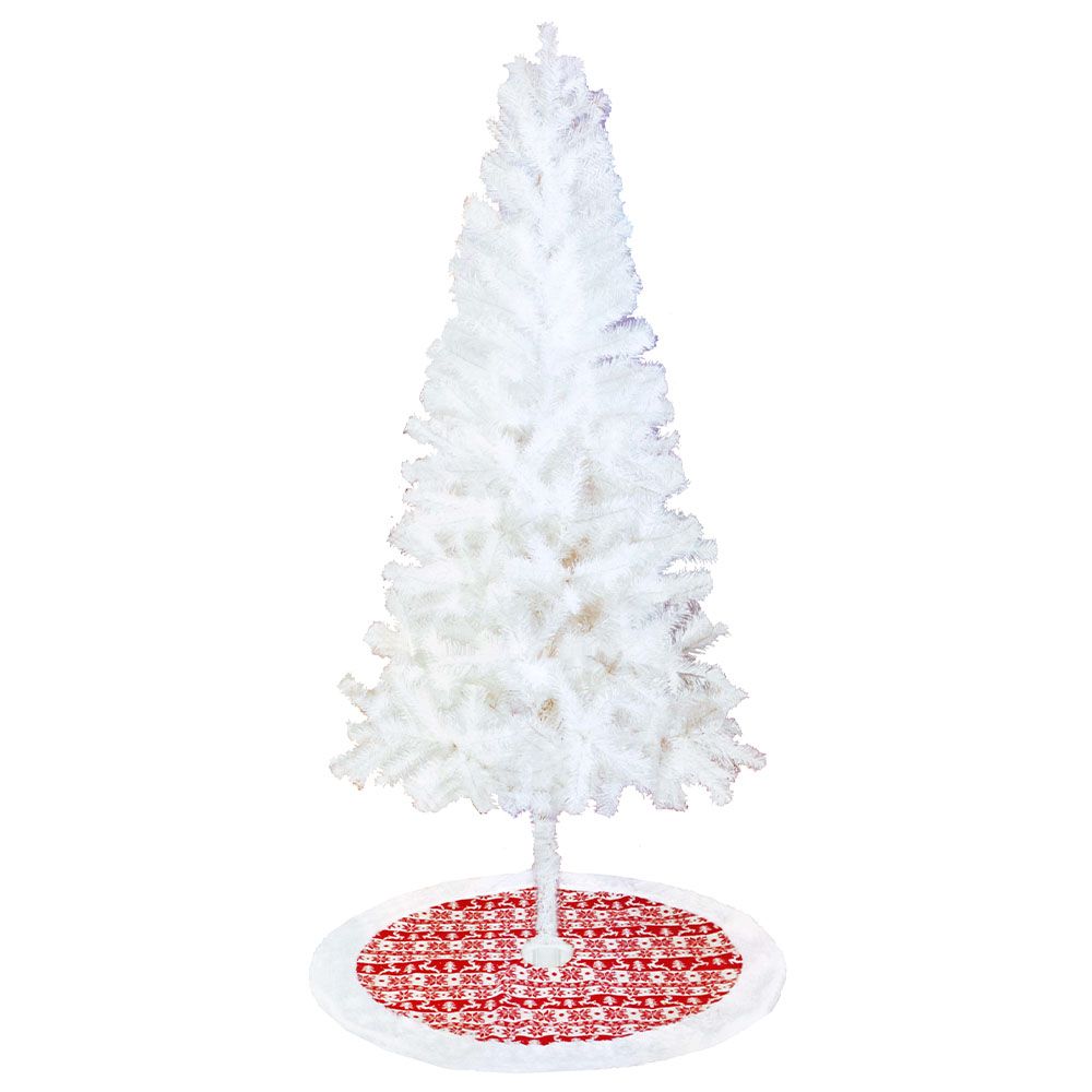 Chamdol - PVC Wraped Tree w/ Plastic Stand - 6 ft - White