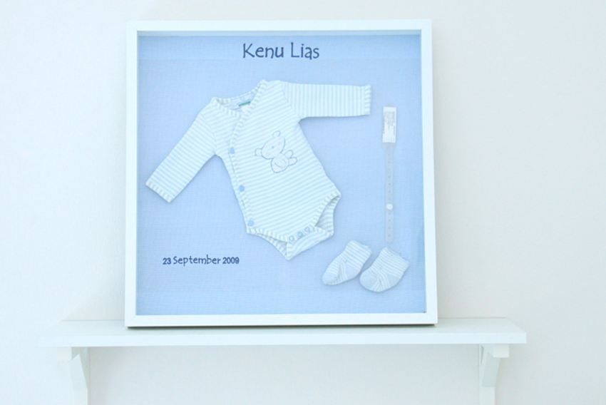 Personalised Memo Frame - Blue