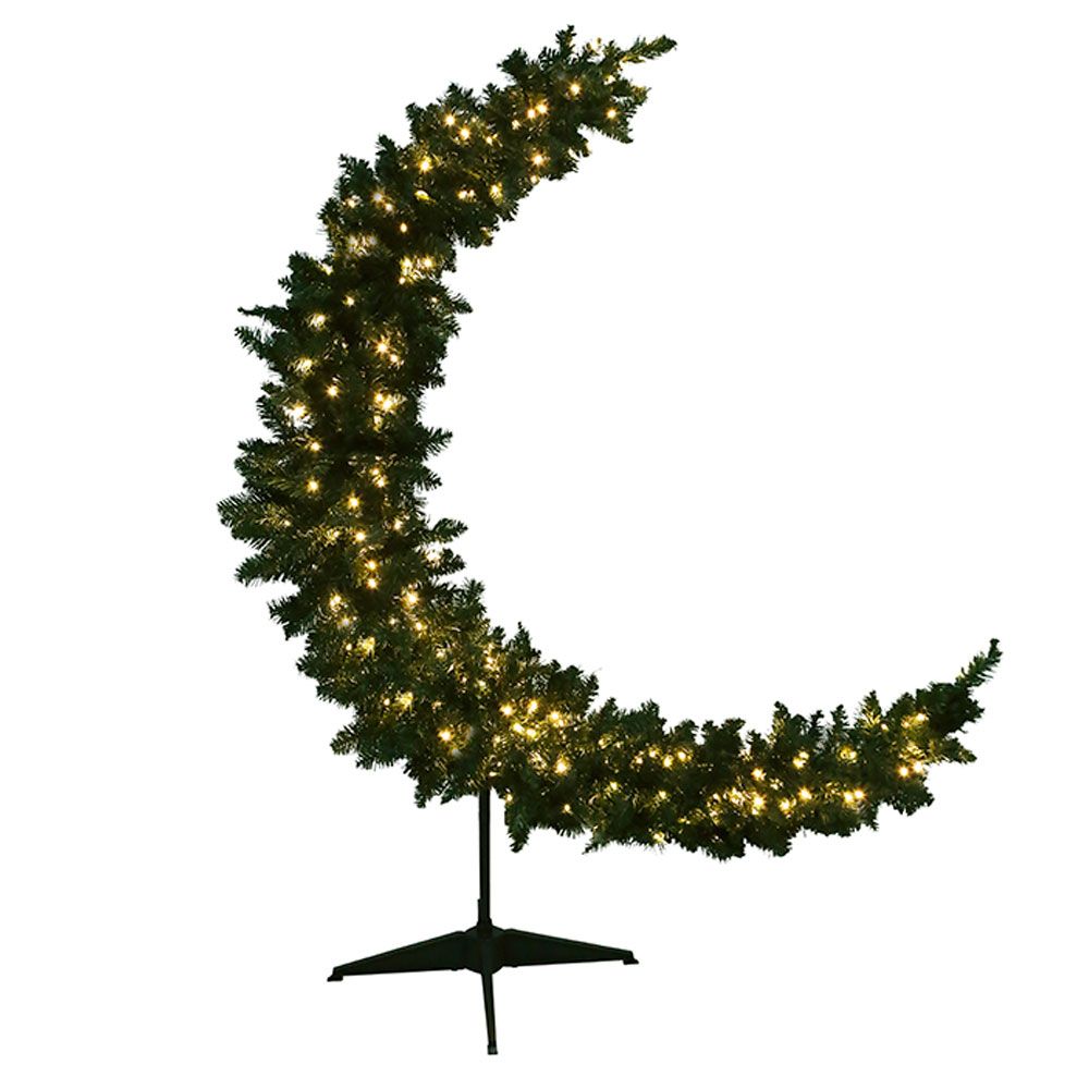 Ramadan Crescent - Prelit 150cm/5ft - Green