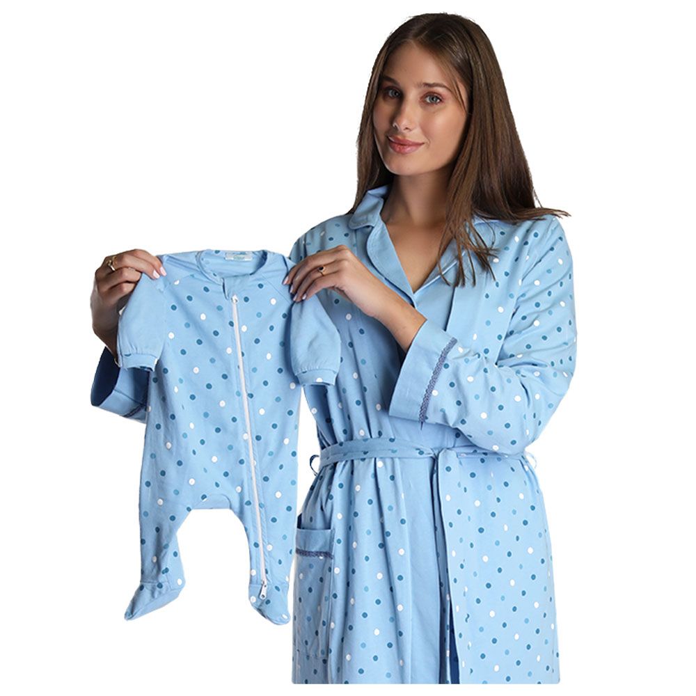 Cosset - Polka Dot Blue PJ Set