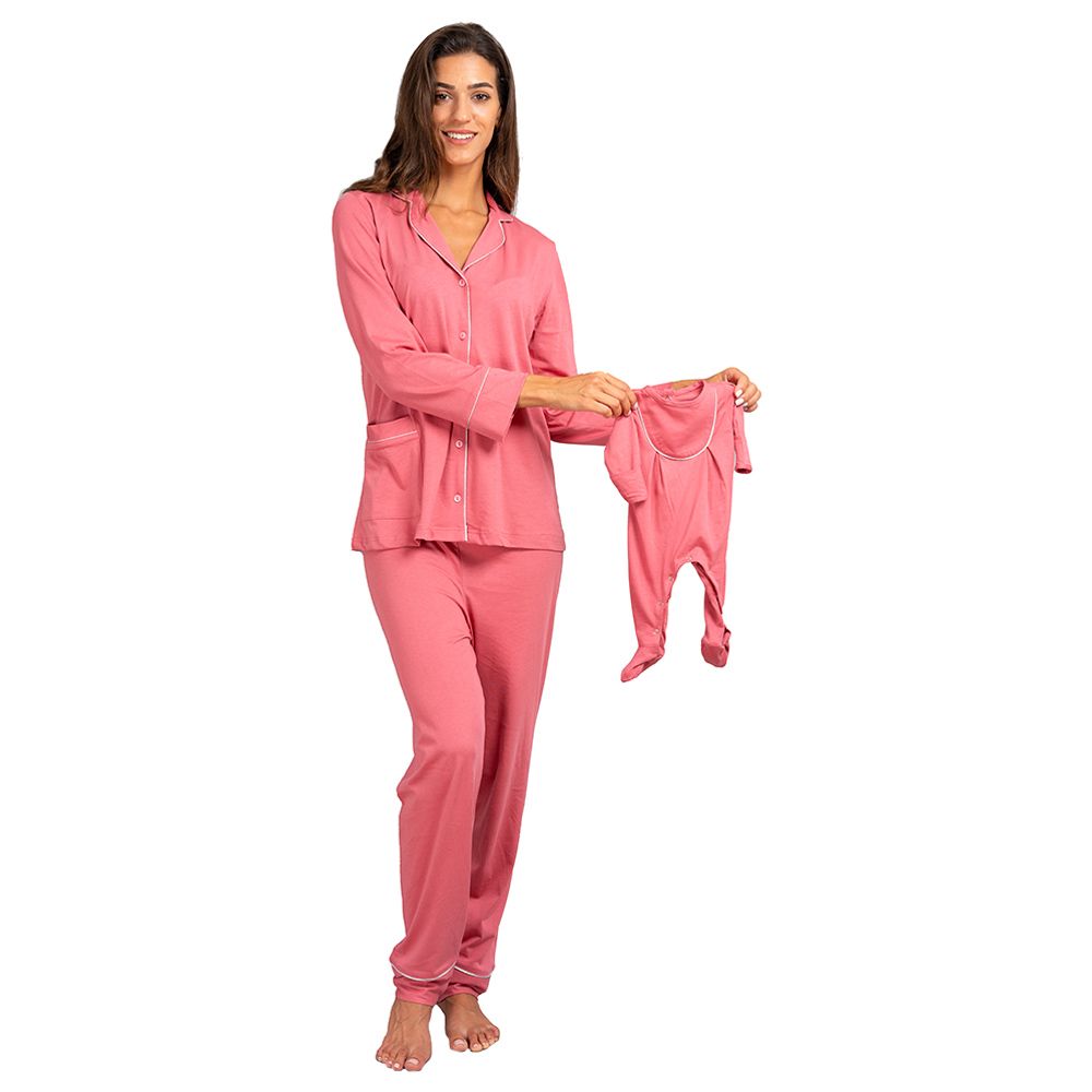 Cosset - 2pc-Set - Astre Maternity Pajama - Fuschia