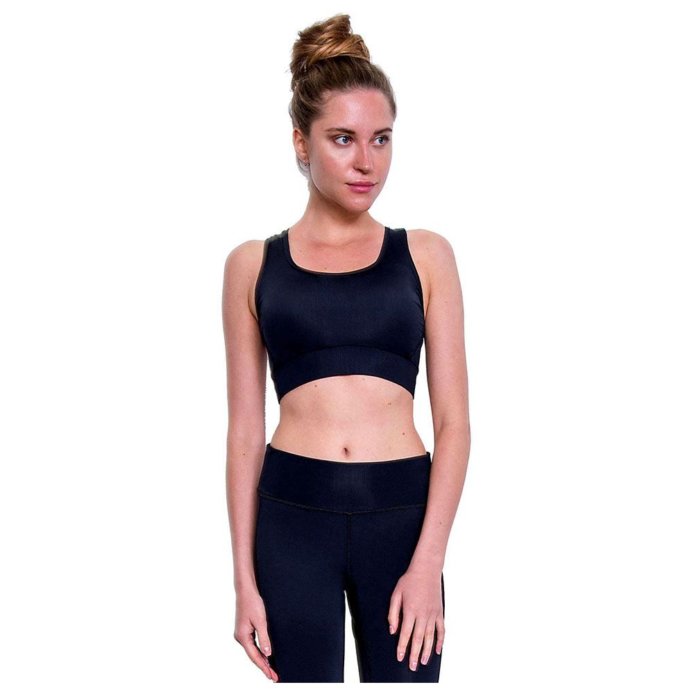 COEGA Sunwear - L Swim Crop Top, Black