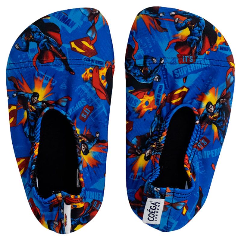 Coega Sunwear - Boys Kids/Youth Pool Shoes - Blue Superman