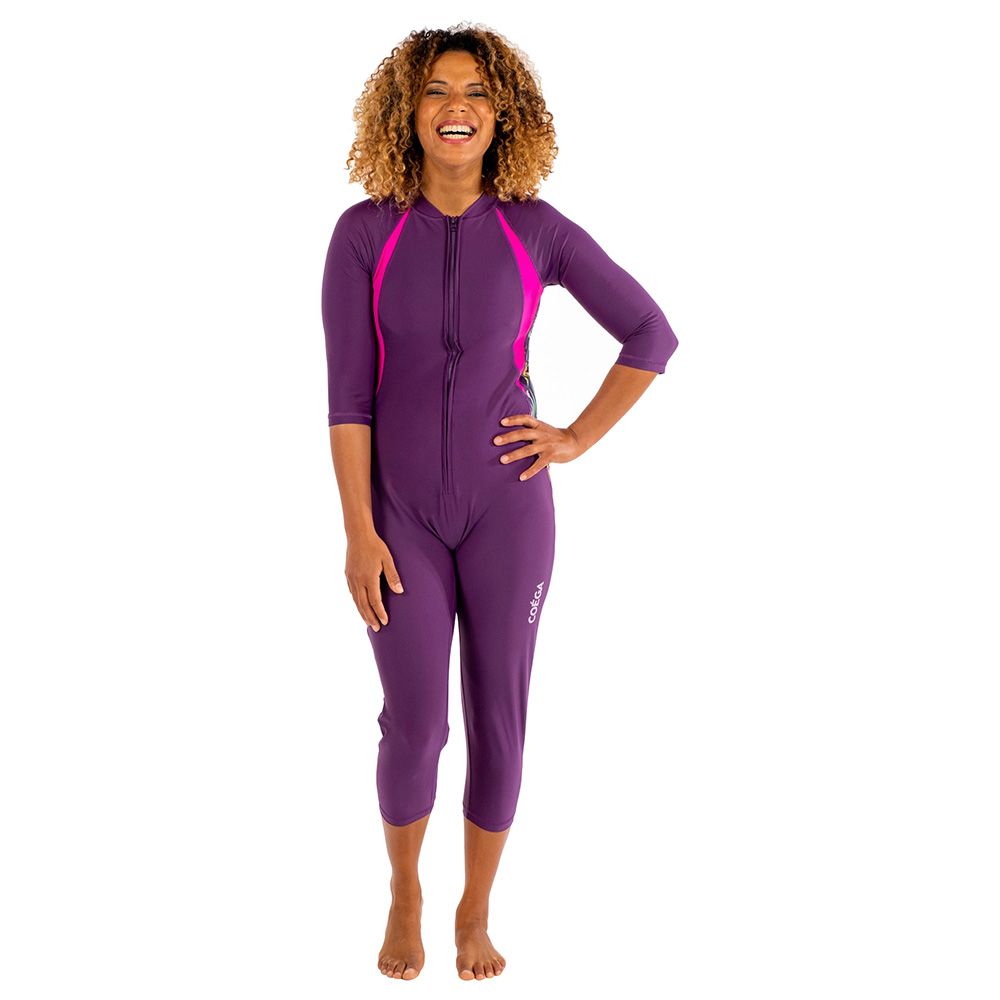 Coega Sunwear - Ladies Slim - Kini 3/4 - Purple Tropics