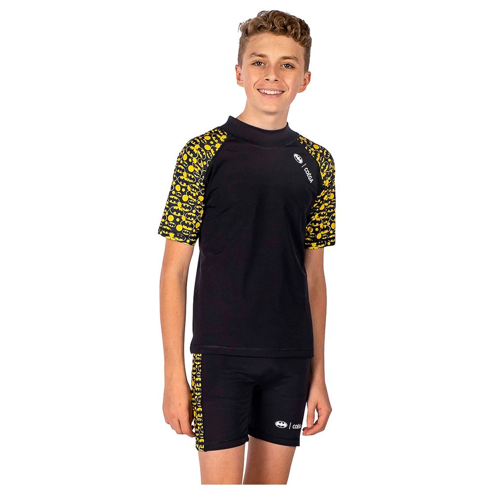 Coega Sunwear - Boys Youth Swim Suit - 2pc-Set - Yellow Batman