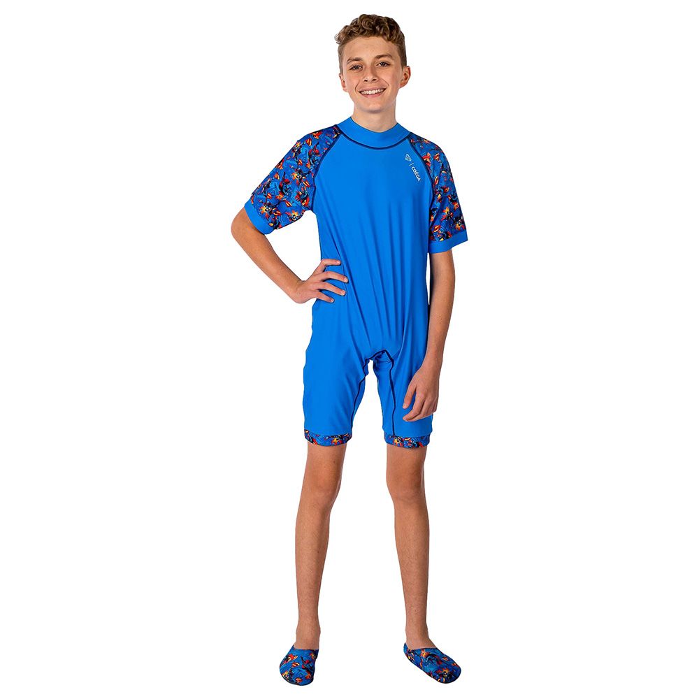 Coega Sunwear - Boys Youth Swim Suit - Blue Superman Hero