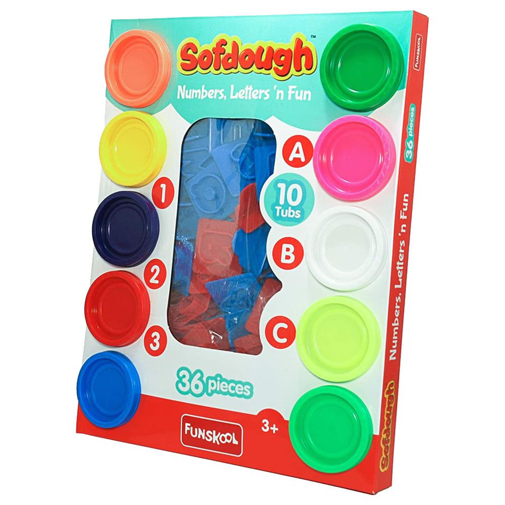 Funskool - Sofdough Numbers Letters 'N Fun