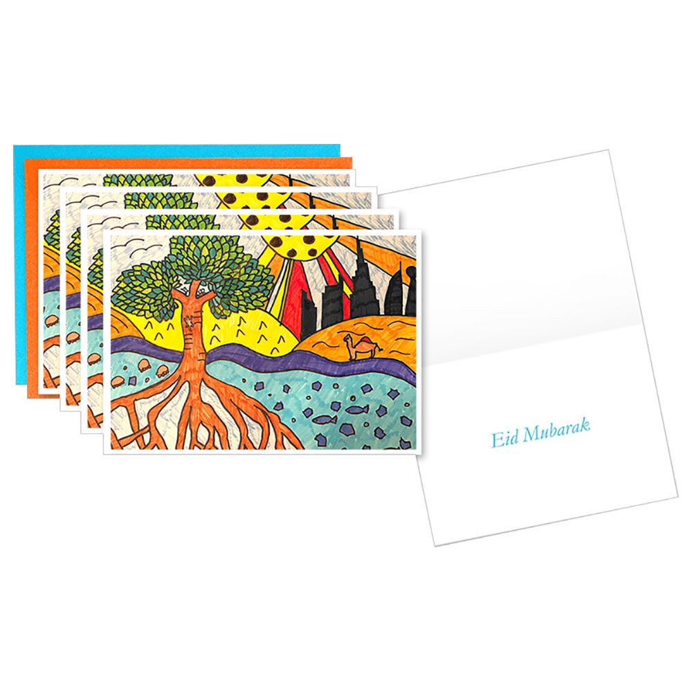 Drawings By Me - Eid Mubarak Greeting Cards - 8Pcs