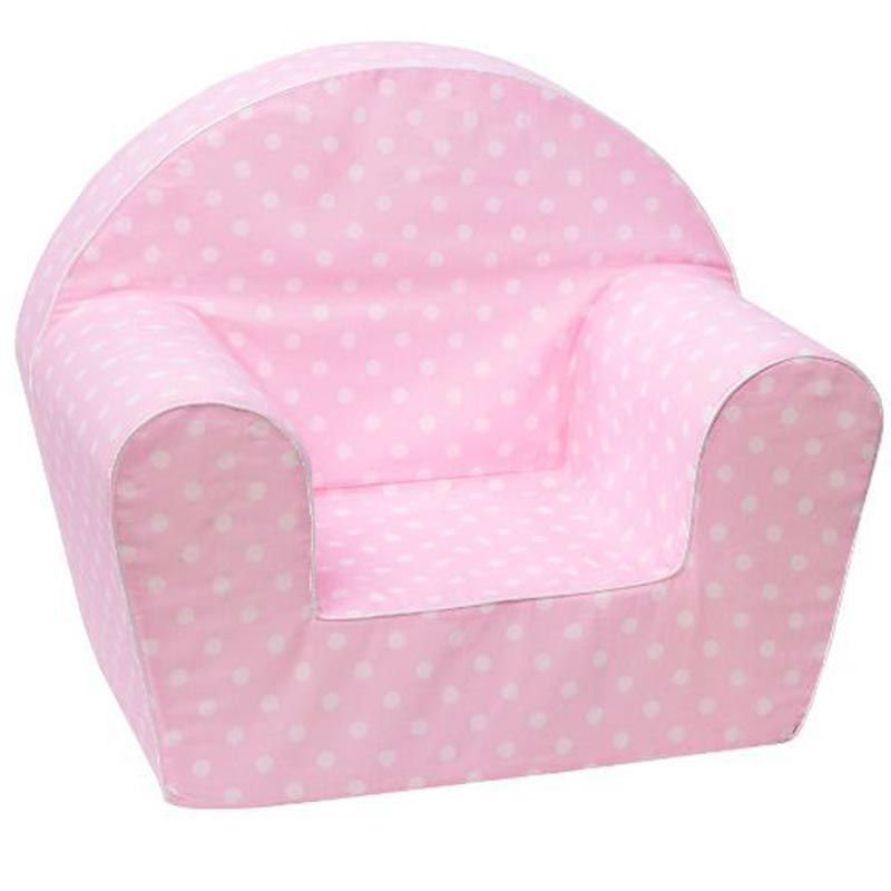 Delsit - Arm Chair - Pink White Dots