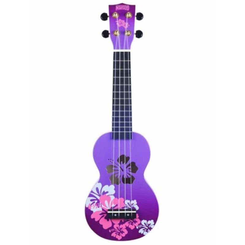 Mahalo - Ukulele Hibiscus - Purple Burst