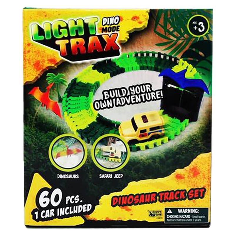 Happy Line - 60pcs Track With 1 Dinosaur & 1 Car