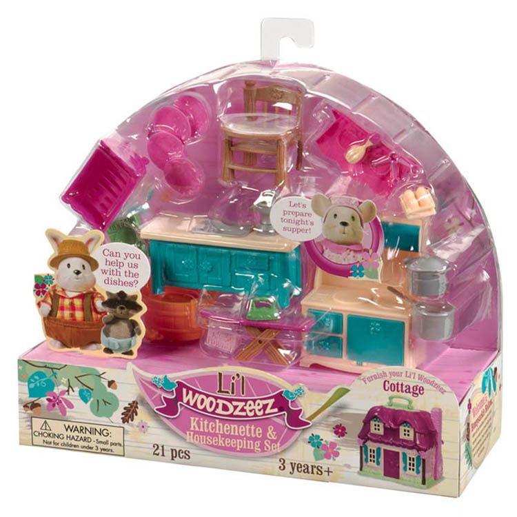 Li'l Woodzeez - Kitchenette & Housekeeping Set