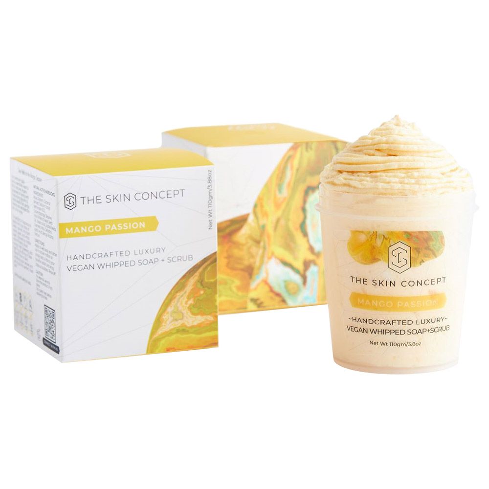 The Skin Concept - Handmade Whipped Soap & Scrub - Mango Passion