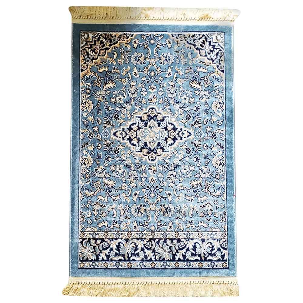 Deensquare - Premium Al Rawda Prayer Mat - Light Blue