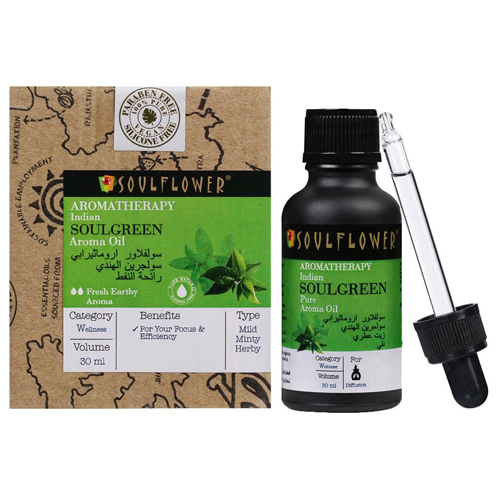 Soulflower - Soulgreen Pure Aroma Oil - 30Ml