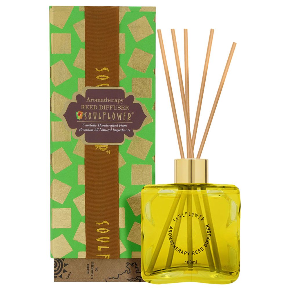 Soulflower - Cube Reed Diffuser - Lemongrass - 100Ml