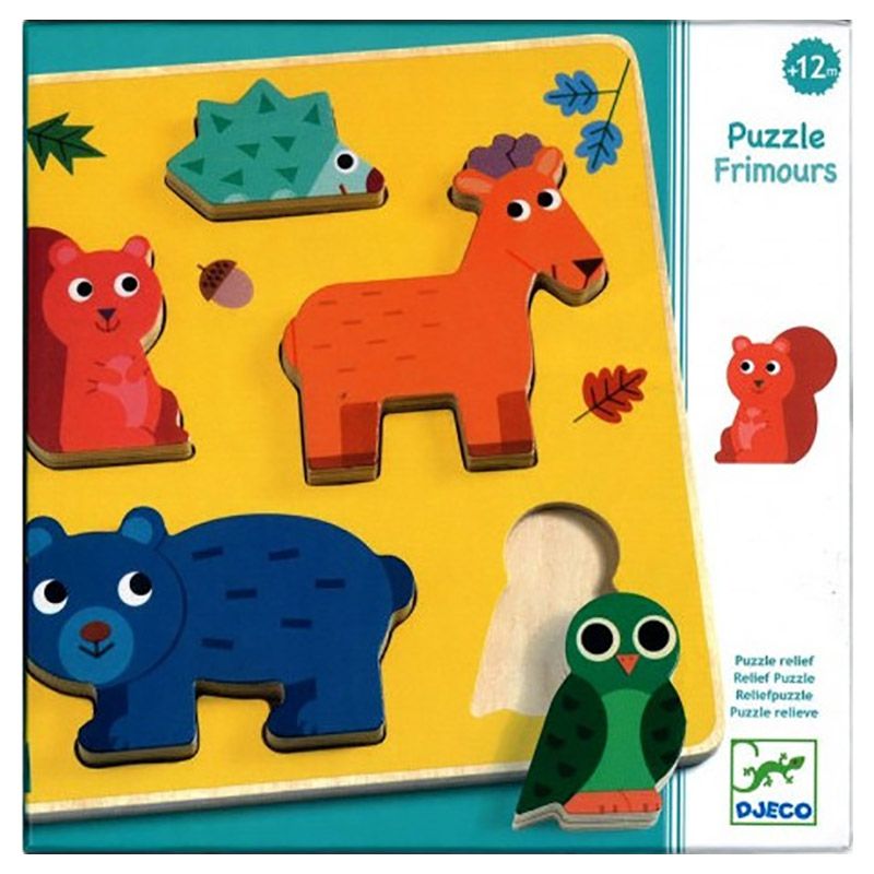 Djeco - Wooden Puzzle - Frimours Forest