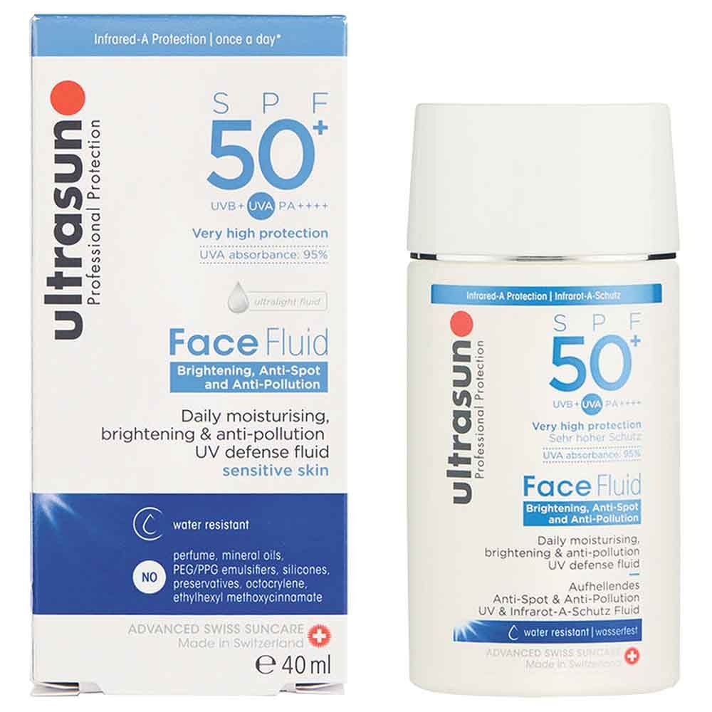 Ultrasun - Face Fluid Bright & Anti Poll SPF50+ - 40ml 