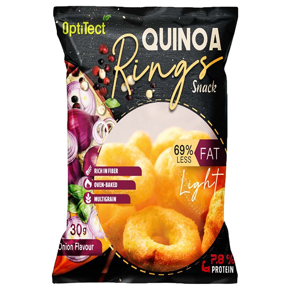 Optitect - Quinoa Rings Snack - Onion - 30G