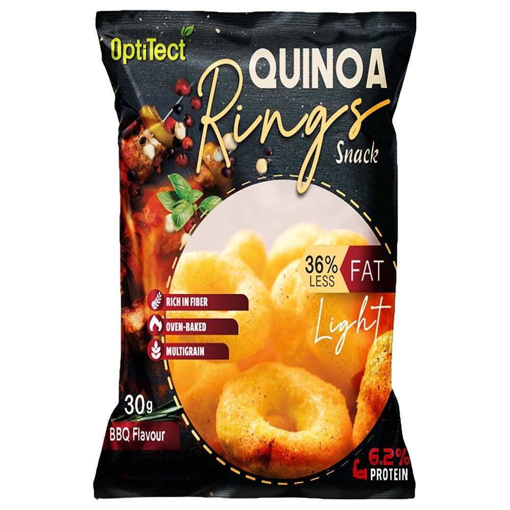 Optitect - Quinoa Rings Snack - Barbecue - 30G