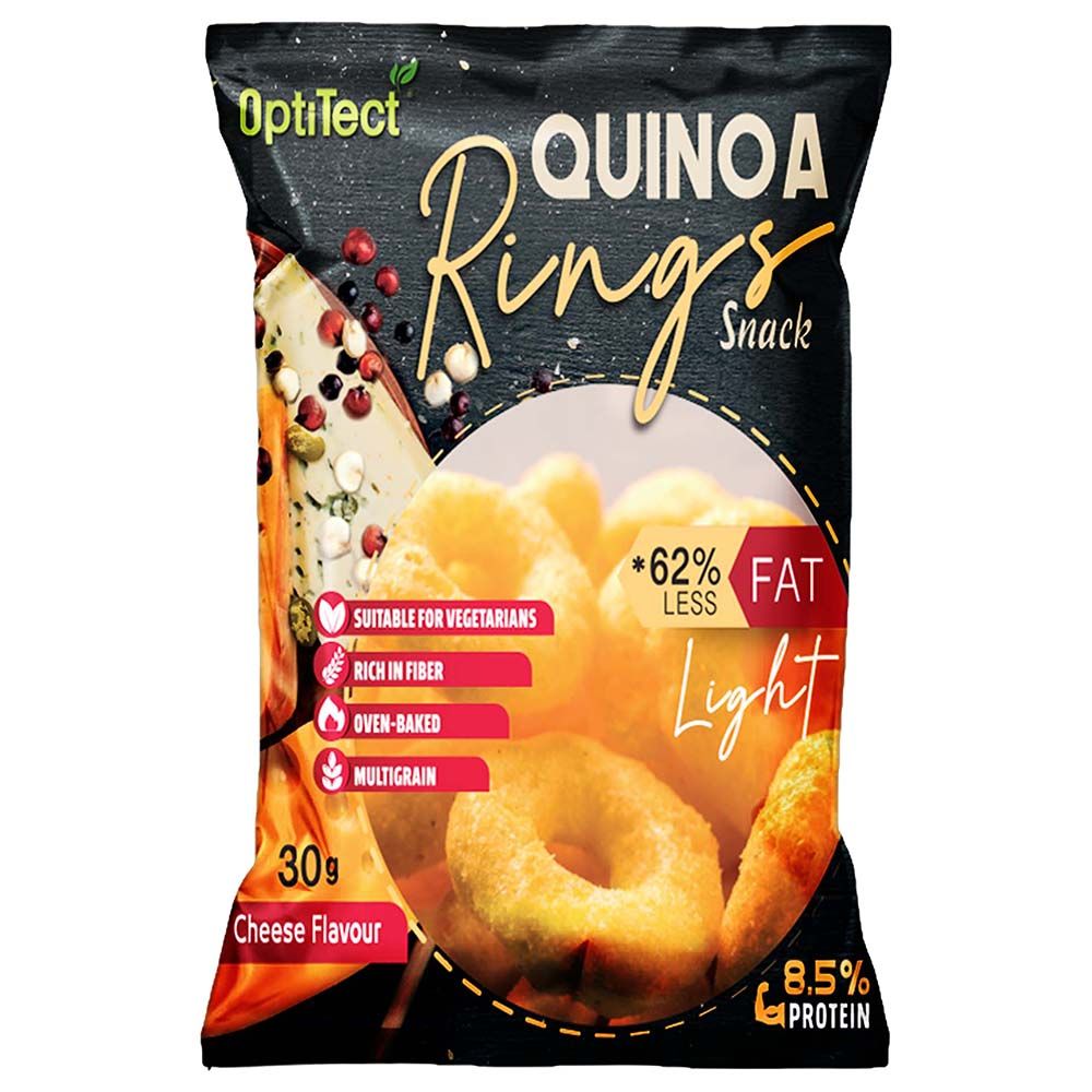 Optitect - Quinoa Rings Snack - Cheese - 30G