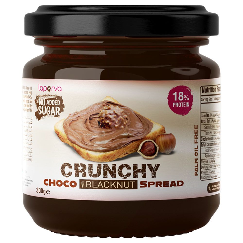 Laperva - Crunchy Choco Black Nut Spread - 300G