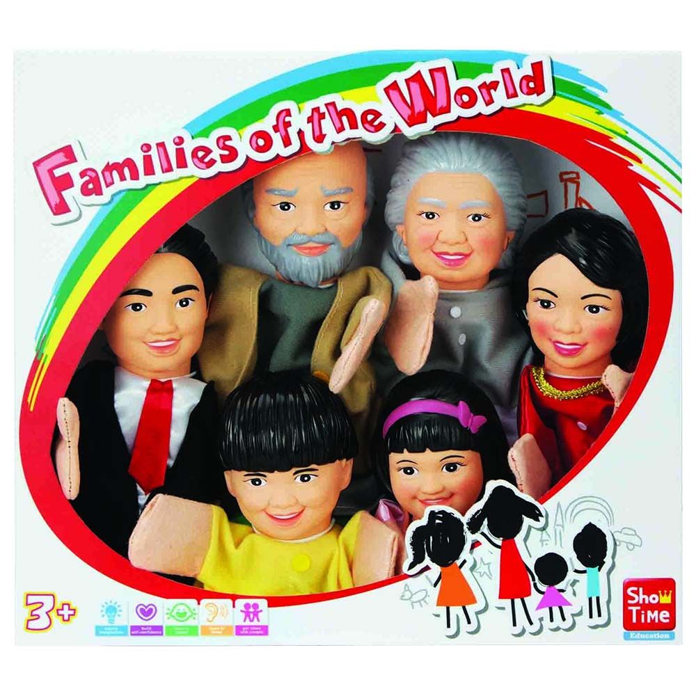 Dar Rabie Publishing - Hand Puppets - Asian Family