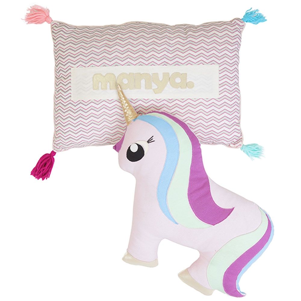 Mi Dulce An'ya - Customized Unicorn Cushion Set - Cream