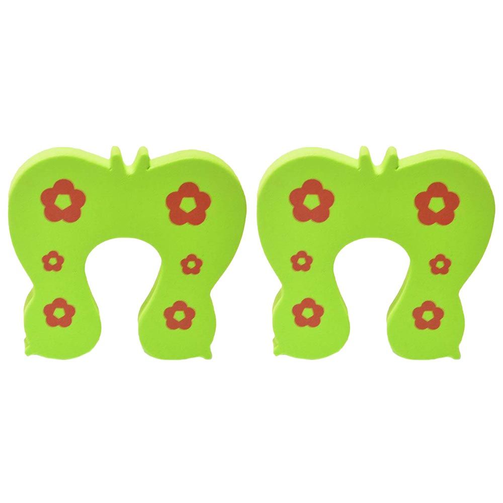 DumaSafe - Finger Pinch Guard - Pack of 2 - Green Butterfly