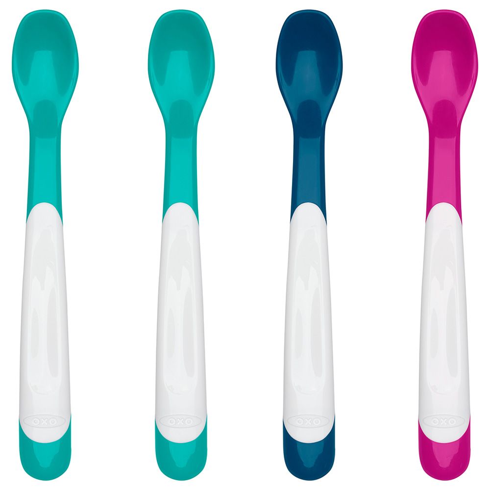 Oxo Tot - Plastic Feeding Spoon - Pack of 4