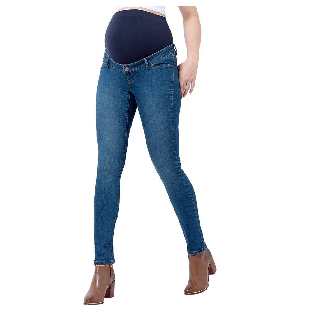 Seraphine - Dante Overbump Skinny Jean Dark- Blue