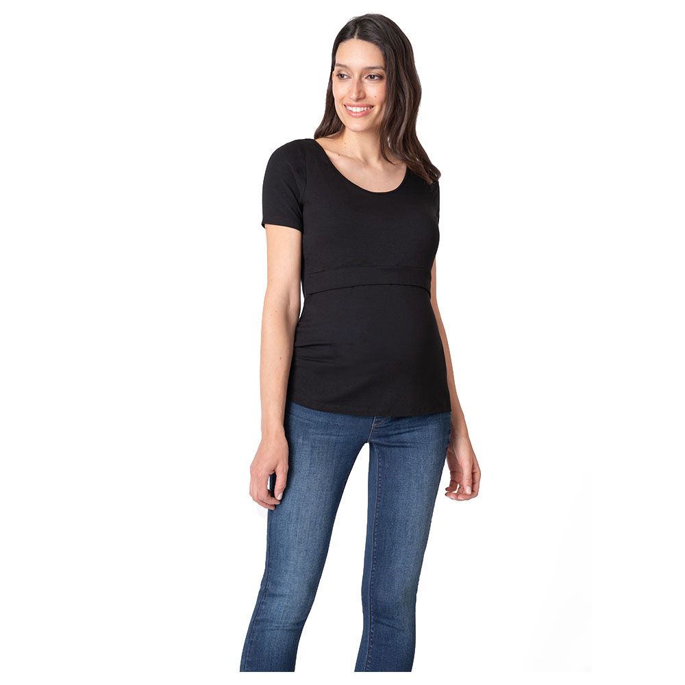 Seraphine - Laina SS T-shirt, Pack of 2 - Black/White