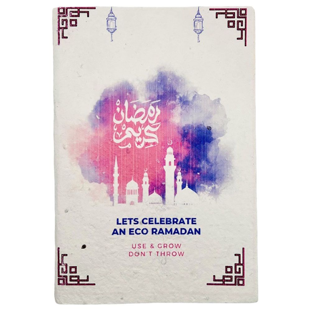 Ecobee - Ramadan Theme Plantable Notebook - Pink - Pack of 5