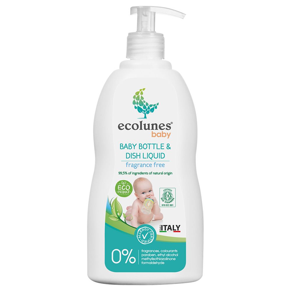 Ecolunes - Hypoallergenic Baby Bottle & Dish Liquid - 500ml