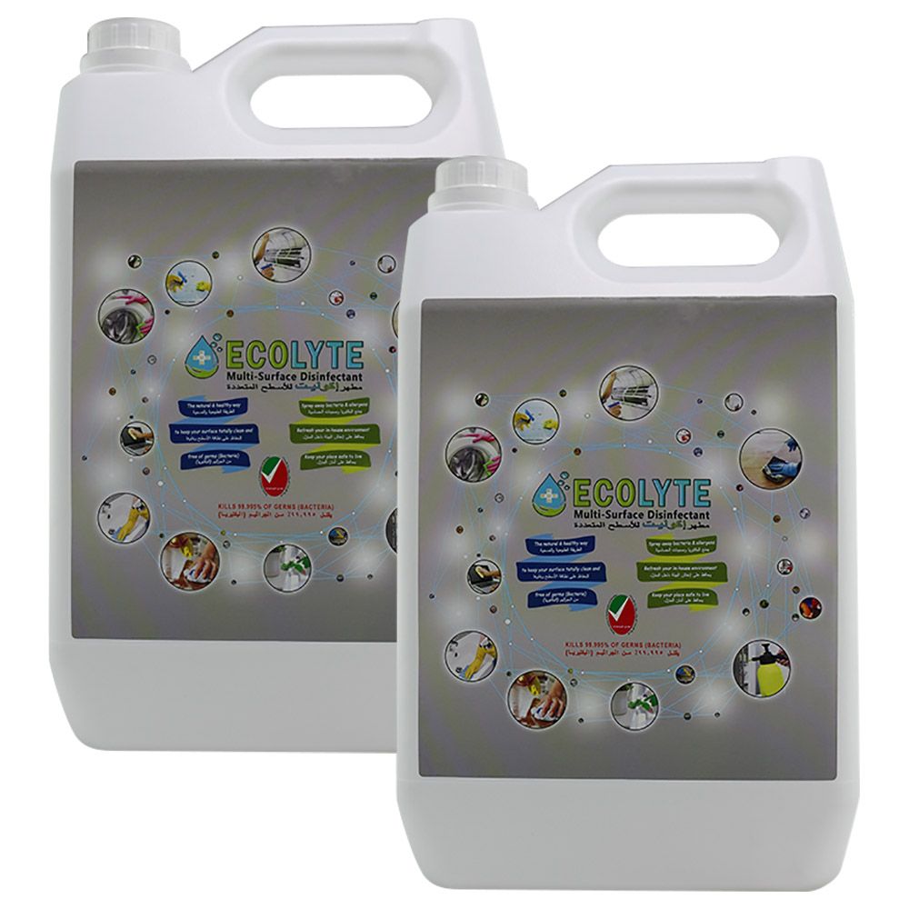 Ecolyte+ - Multi Surface Disinfectant 100% Natural - 5L - 2pc