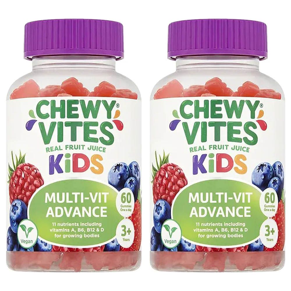 Chewy Vites - Kids Multivitamin Advance Gummies - 60's - Pack of 2