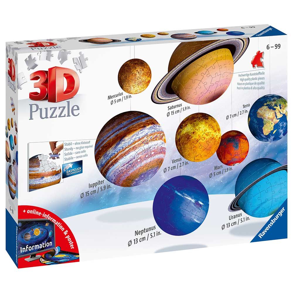 Ravensburger - Solar System Puzzle 27/54/72/108pcs