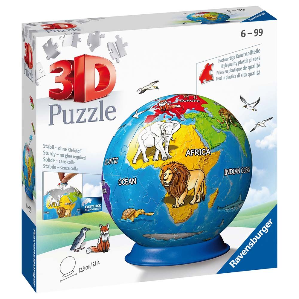 Ravensburger - Children's Globe Puzzle 72pcs