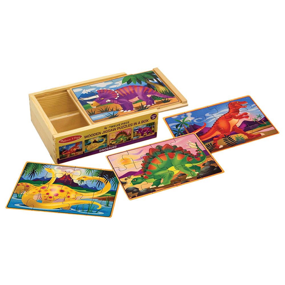 Melissa & Doug - Dinosaurs Puzzles in a Box