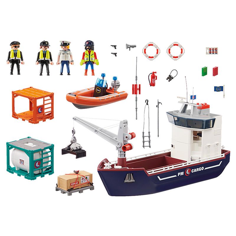 Playmobil - Cargo Ship With Boat 134pcs