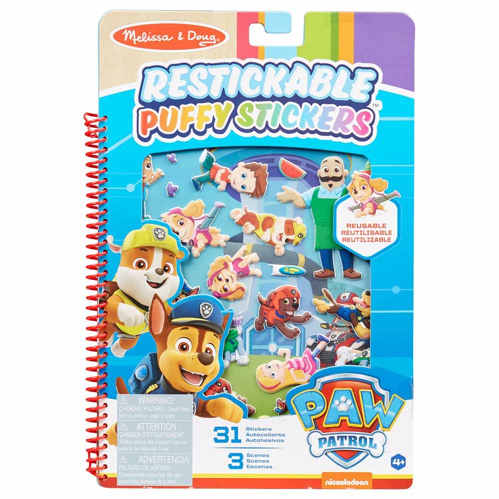 Melissa & Doug - Paw Patrol Puffy Sticker - Adventure Bay