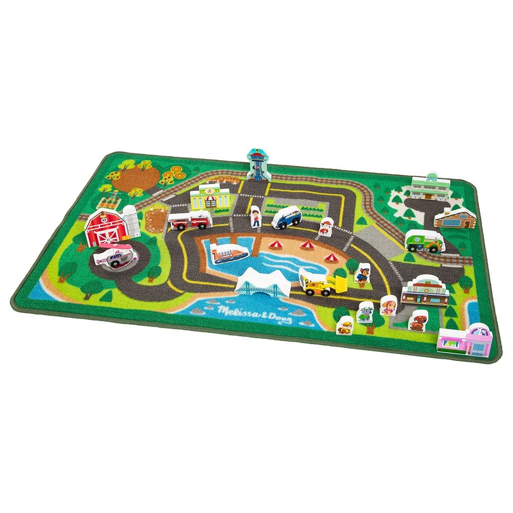 Melissa & Doug - Paw Patrol Activity Rug - Adventure Bay