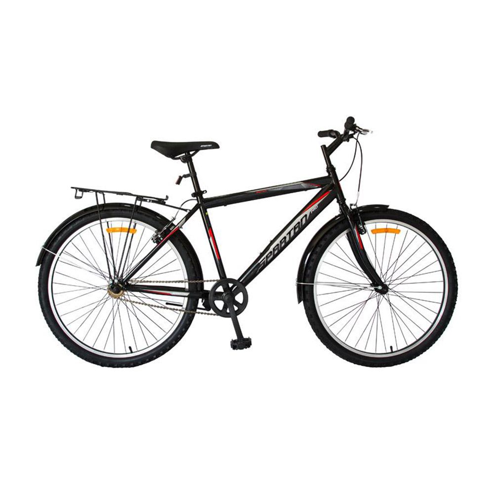 Spartan - Commuter Steel City Bike - 26 Inch - Black